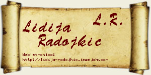 Lidija Radojkić vizit kartica